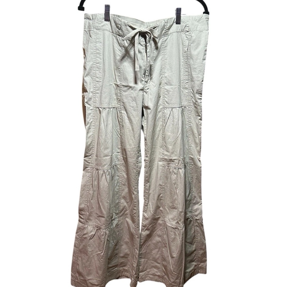 XCVI Light Cream Wide-Leg Pants